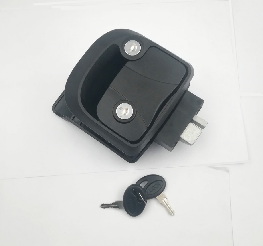 跨境新款房车密码电子锁白色金属遥控按键密码多功能汽车改装门锁