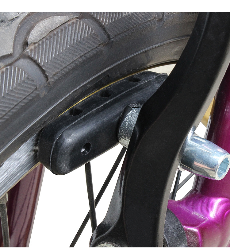 muqzi山地自行车v刹车块橡胶闸皮刹车片无声耐磨公路折叠死飞配件