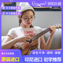 camwood/紫木进口尤克里里女初学者21/23/26寸四弦小吉他入门儿童