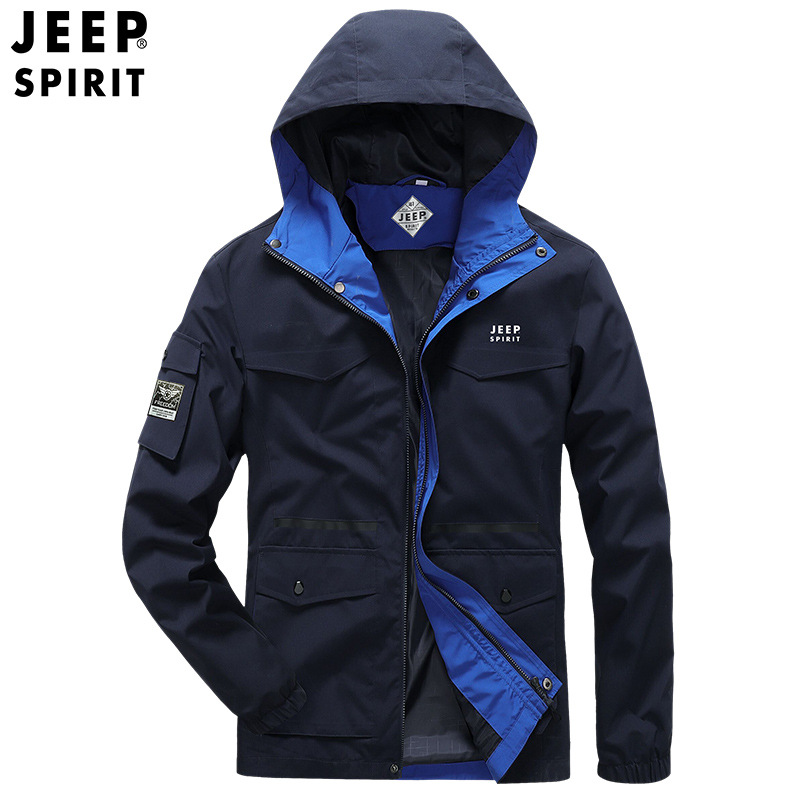 jeep spirit男新款春秋季外套宽松休闲男士夹克-阿里巴巴
