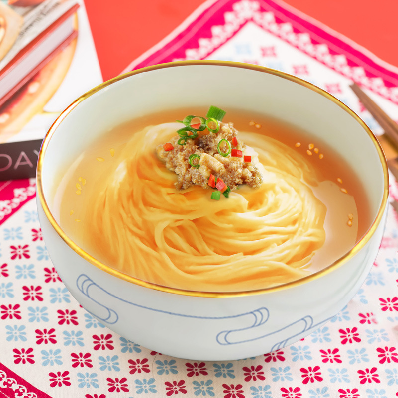 手打原味挂面鸡蛋面风味挂面龙须方便煮面主餐早餐速食面条