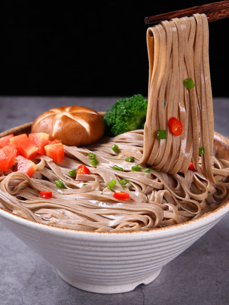陕西农家全麦荞麦面条挂面粗粮杂粮蔬菜面无糖精低脂乔麦芥麦主食