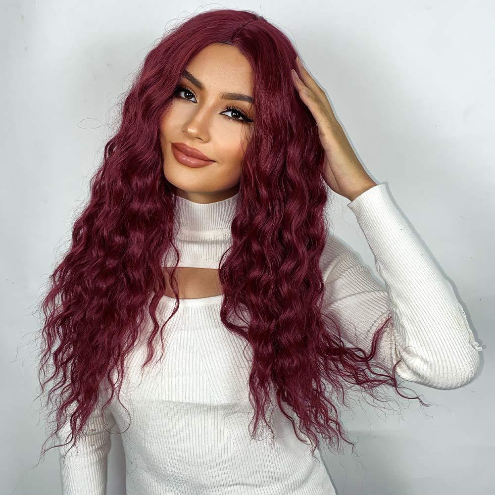 跨境亚马逊欧美时尚假发女 水波纹齐刘海灰色长卷发wigs 全头套-报价