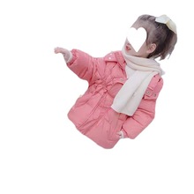 女童羽绒棉服2022新款宝宝冬季棉袄中长款儿童中小童棉衣加厚外套
