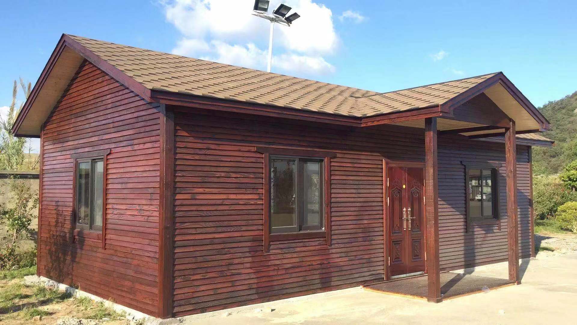 民宿别墅防腐木木屋定制户外乡村木头房子岗亭实木仿古古建小木屋