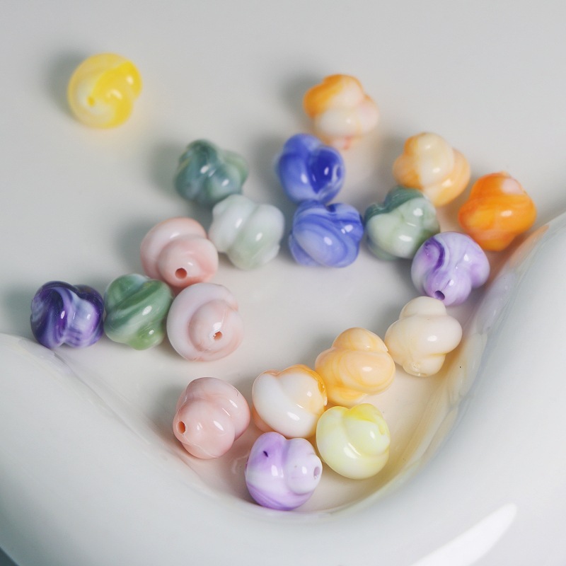 新款阿尔卑斯彩色流沙粑粑珠直孔手链项链手机链diy珠子-阿里巴巴