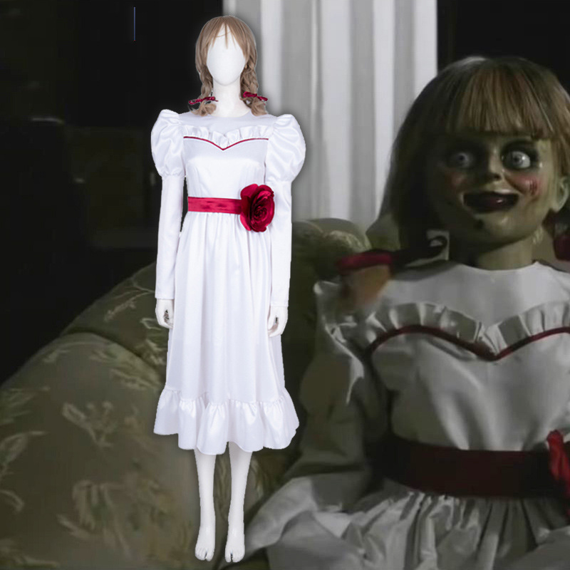 定制super漫恐怖电影安娜贝尔鬼娃新娘cosplay衣服万圣节服装