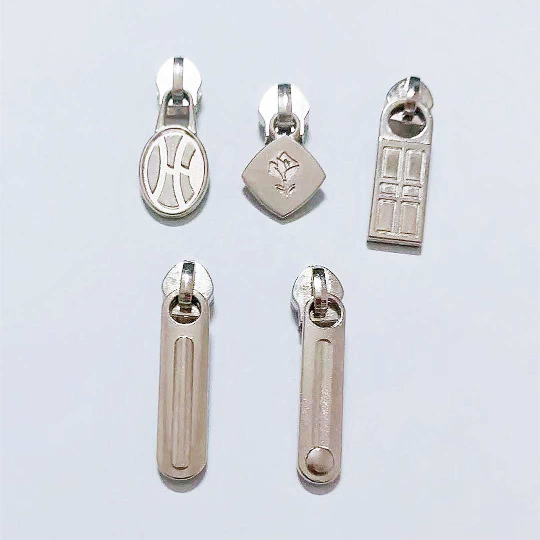 圆形拉牌厂家直供包包拉链头金属时尚女款五金拉头圆柱拉牌