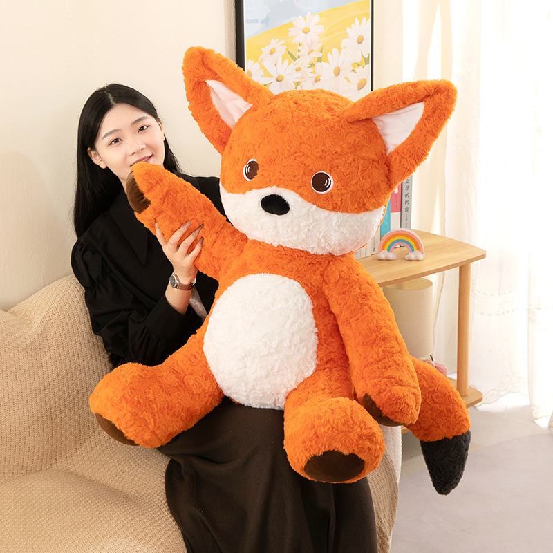 精品萌宠狐狸毛绒玩具公仔小狐狸玩偶女孩抱枕生日礼物跨境批发