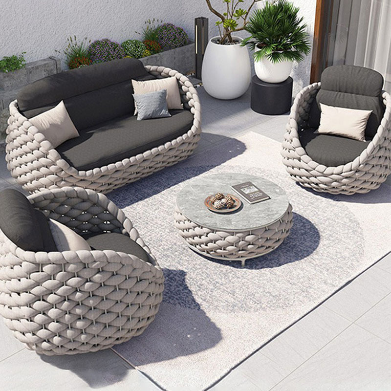 户外藤编沙发庭院露台花园酒店别墅阳光房防水防晒室外沙发组合