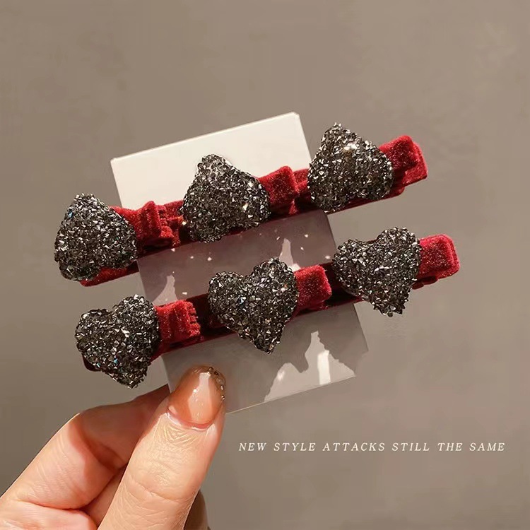 韩版刘海发夹女批发甜美公主头前额侧边碎发夹头饰鸭嘴夹发卡夹子