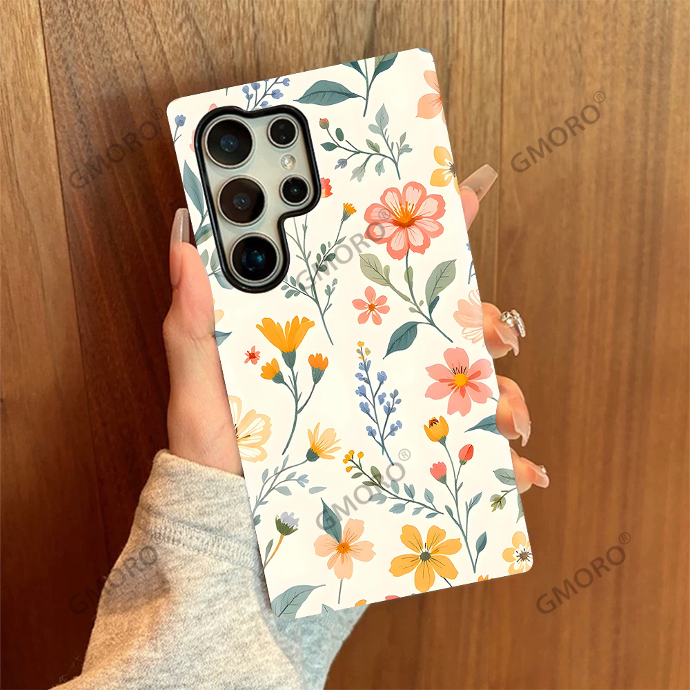 菲林二合一手机壳三星S25小众花花S24防摔全包保护套S23女TK爆款