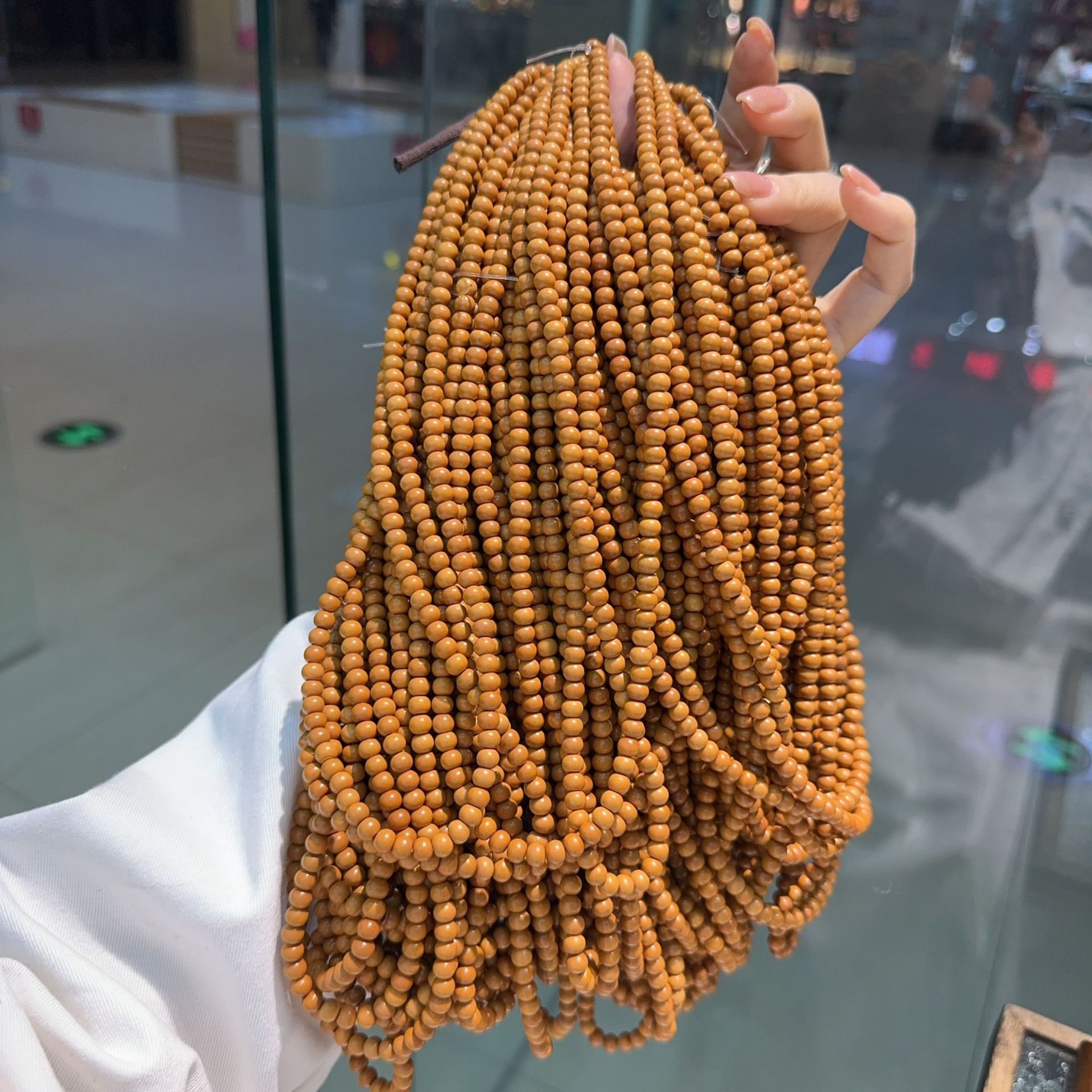 原创设计橄榄核苹果珠高端盘玩手串手链文玩时尚饰品小红书同款