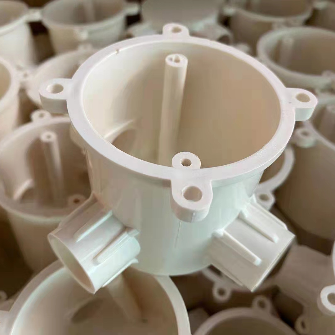 pvc暗装底盒60 70 80高深圆司令盒八角灯头盒加厚工程预埋接线盒