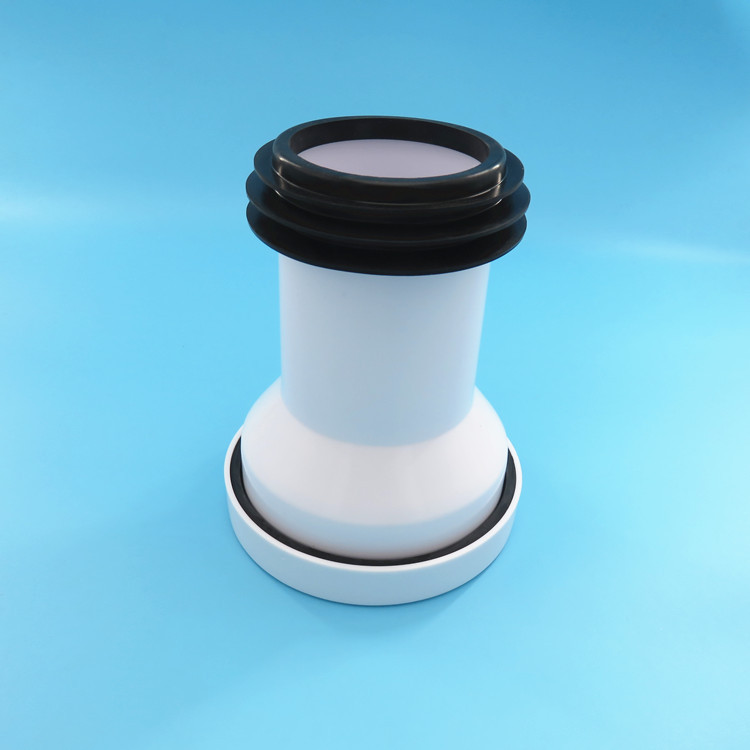 马桶墙排水接管坐便器侧边排污管挂便后排直连法兰密封胶圈