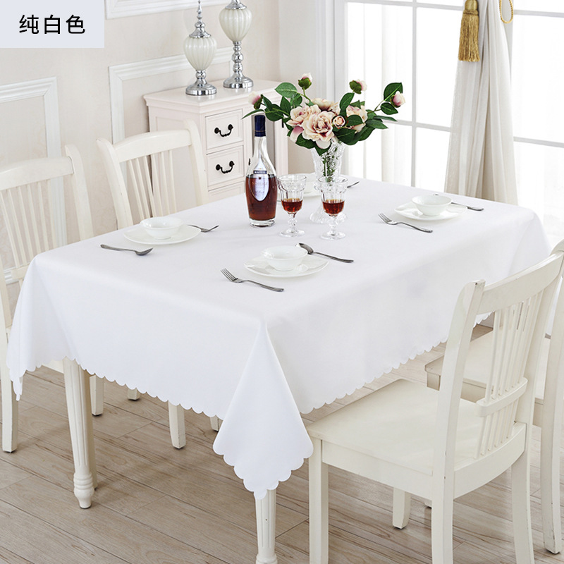 Solid Color Simple Modern Hotel Conference Tablecloth Restaurant for Restaurant and Home Use Rectangular Plain Dustproof Cover Cloth Cloth for Street Vendor Stall