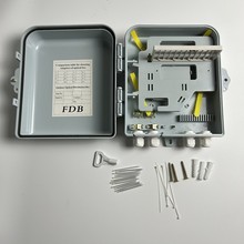 二槽位分纤箱ODB防水盒接线盒光缆光纤配线箱24芯直熔箱分线