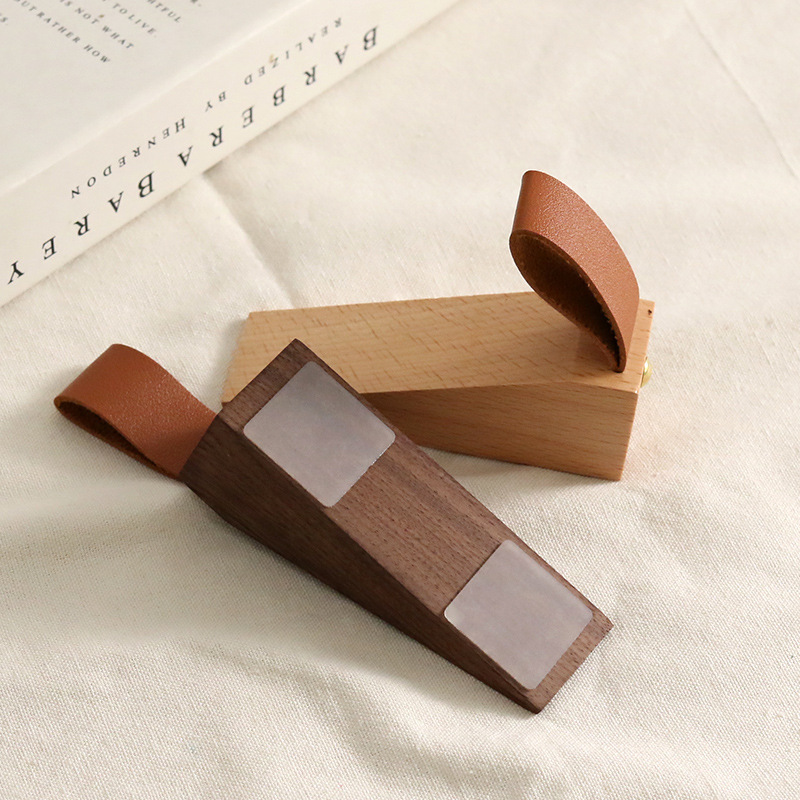 门塞门档门阻防撞顶门器黑胡桃木防风门卡堵门挡阻门器门固定批发