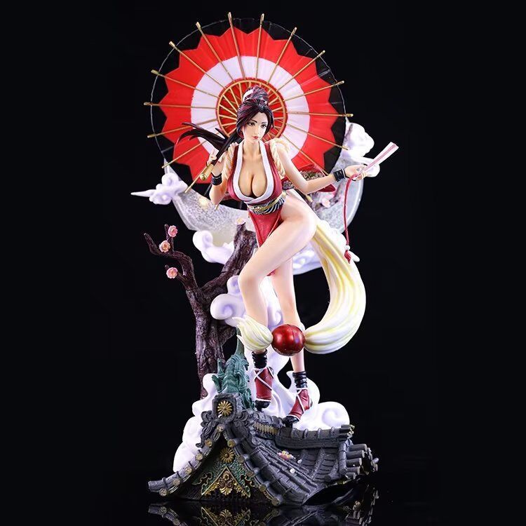 厂家直销拳皇樱花不知火舞街霸可发光美少女大型雕像场景手办摆件