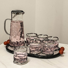 创意简约水具套装家用客厅高颜值玻璃喝水杯子茶壶茶杯茶具待客用
