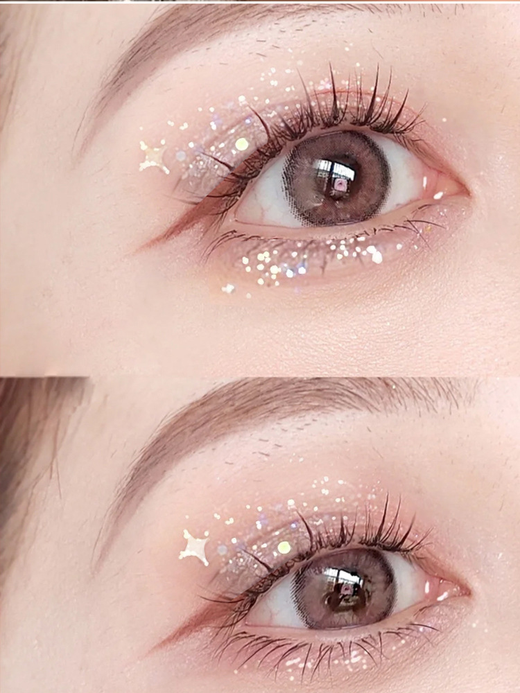 亮晶晶眼妆啫喱亮片眼影炫彩少女眼部繁星雪花圣诞星光闪片新娘妆