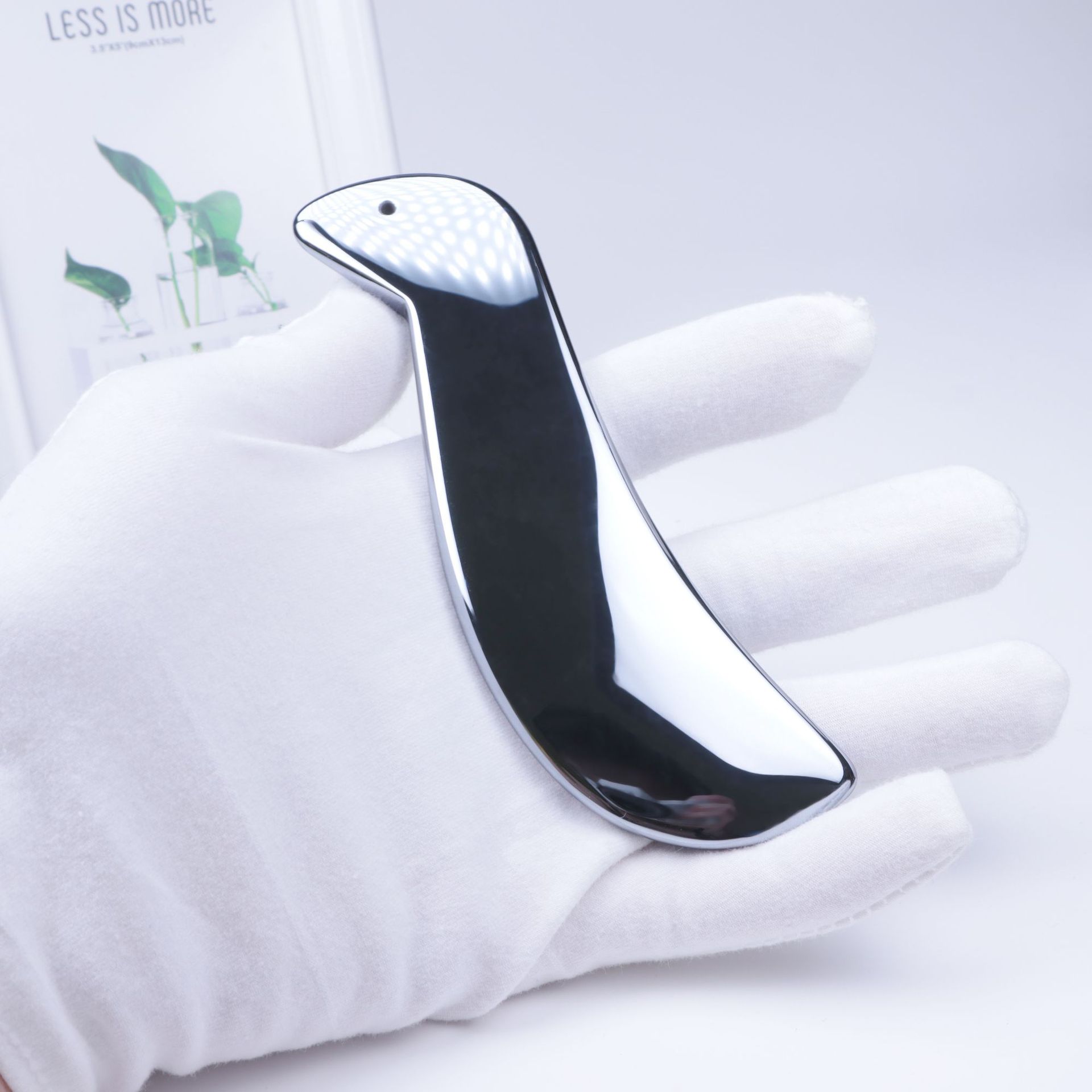 跨境专供thz能量石天然太赫兹刮痧板s型家用美容批发太赫兹按摩板