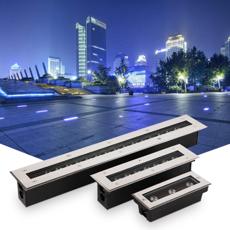 0成交594个相似led地埋灯长条形线性埋地灯圆形嵌入