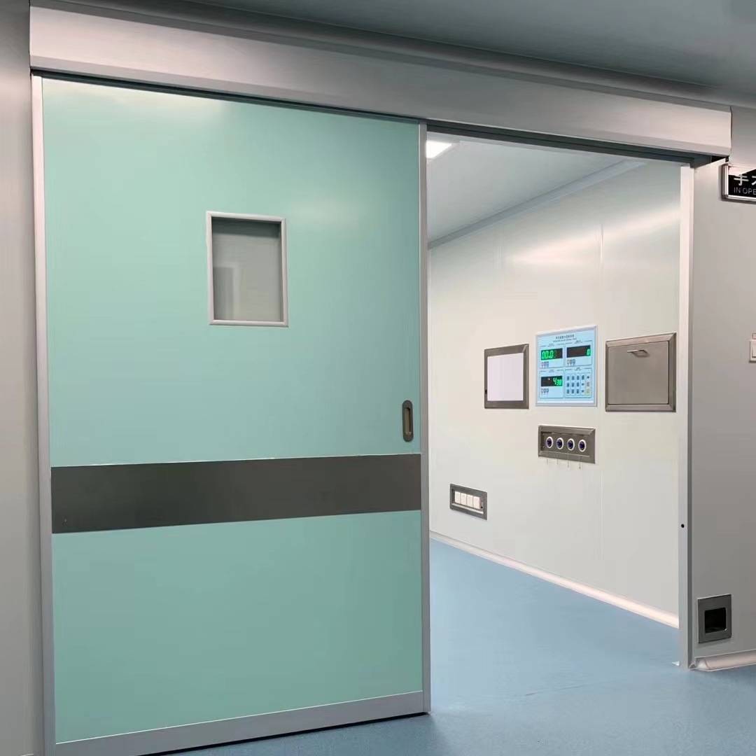 手术室气密门电动推拉平移门医院脚踏感应门美容院自动双开钢制门