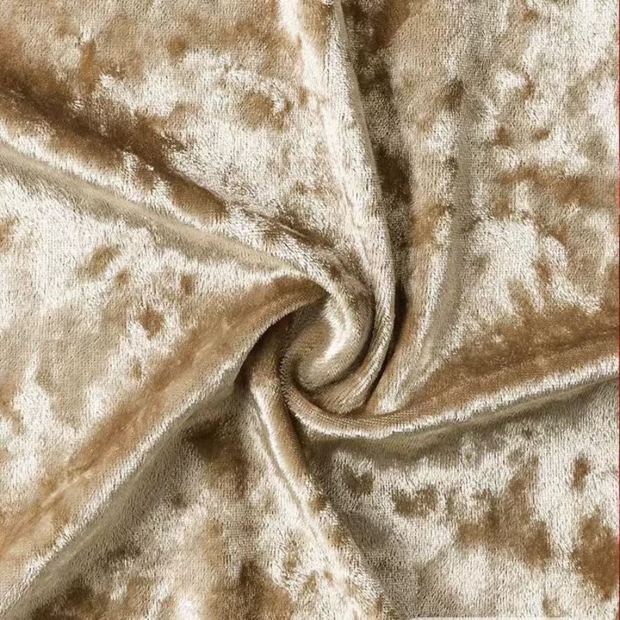 爆款冰花绒布料不起球 保暖外套棉服内衬面料 厂家现货直供