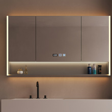 浴室智能镜柜单独加高加深卫生间挂墙式镜子置物架收纳一体柜