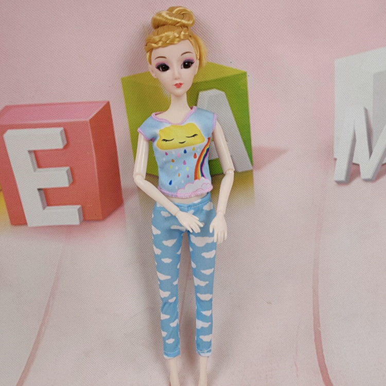 30厘米巴比娃娃玩具套装换装衣服上衣裤子短裙外套内衣女孩玩具衣