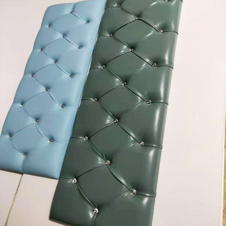 湘缘 水晶拉扣软包 床头 床围 背景墙软包 换鞋凳坐垫