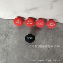 Funny Wine Stoppers5个有趣的红酒瓶塞圆形保鲜密封盖防漏软硅胶