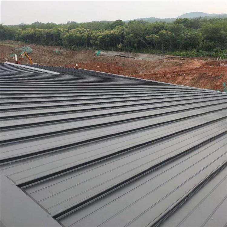 重庆展会装饰铝板65系列360度直立锁边耐久0.8mm铝镁锰屋面板3004