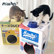 Misspet 牛奶盒猫抓板猫窝一体猫爪板猫屋猫盒子宠物用品猫猫玩具