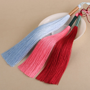 25cm古风流苏汉服穗子腰配配饰戏服琴穗吊坠中国风挂件绕错色细款