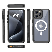 新款适用苹果iPhone15ProMax防水手机壳全包保护套游泳潜水手机套