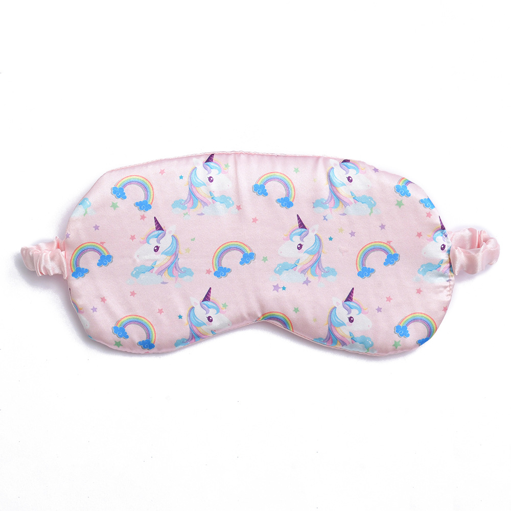 New Cartoon Cute Shading Eye Mask Unicorn Girl Color Eye Mask Large Intestine Hair Ring Sleeping Eye Mask Suit