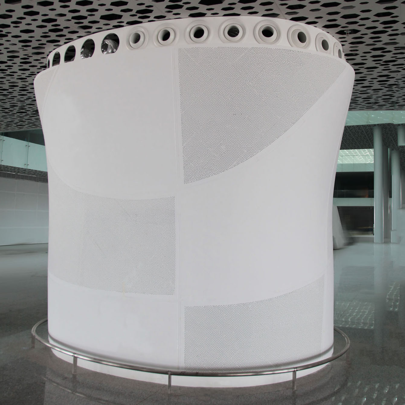 纯亚克力人造石人造大理石异形 包柱 工程来图定制加工安装