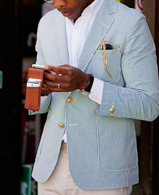 定制款跨境外贸单排两粒扣大口袋西装男士休闲修身西服男士外套