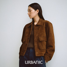 urbanic30 皮衣夹克女23ss秋冬新款韩版通勤复古简约长袖羊皮外套