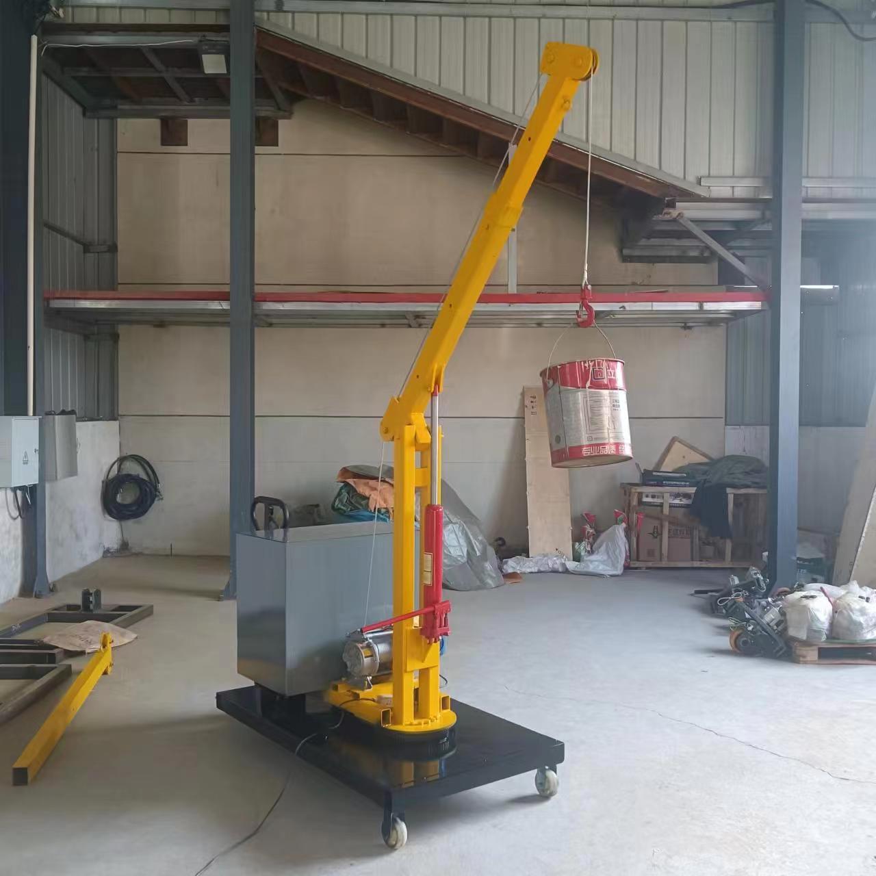 小型车间吊车 吊装机500-1000公斤搬运货物 可移动式微型小吊机