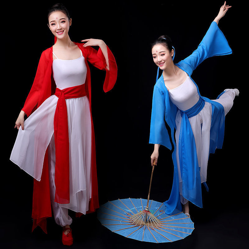 古典舞红昭愿演出服知否古装伞舞飘逸孙科凉凉风筝误舞蹈服