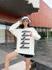we11done printing letter Sweater men and women Lovers money welldone American style Easy Chaopai