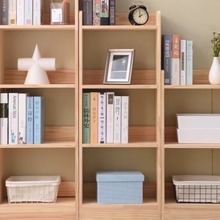 松木书架简约置物柜空间小学生家用简易创意置物架组合儿童小书柜