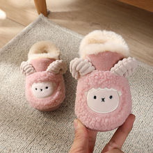 新款宝宝雪地靴婴儿 保暖儿童冬鞋一脚蹬 软底小童卡通棉鞋室外