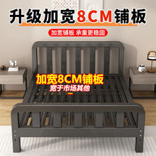 现代铁艺床家用加厚加固双人床1.8米主卧出租房床1m1.2米单人床