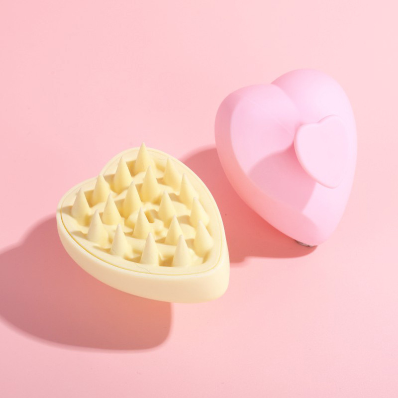 New Comb Girls' Special Shampoo Comb Wet and Dry Dual-Use Shampoo Massage Comb Heart-Shaped Hair Tools Shampoo Brush