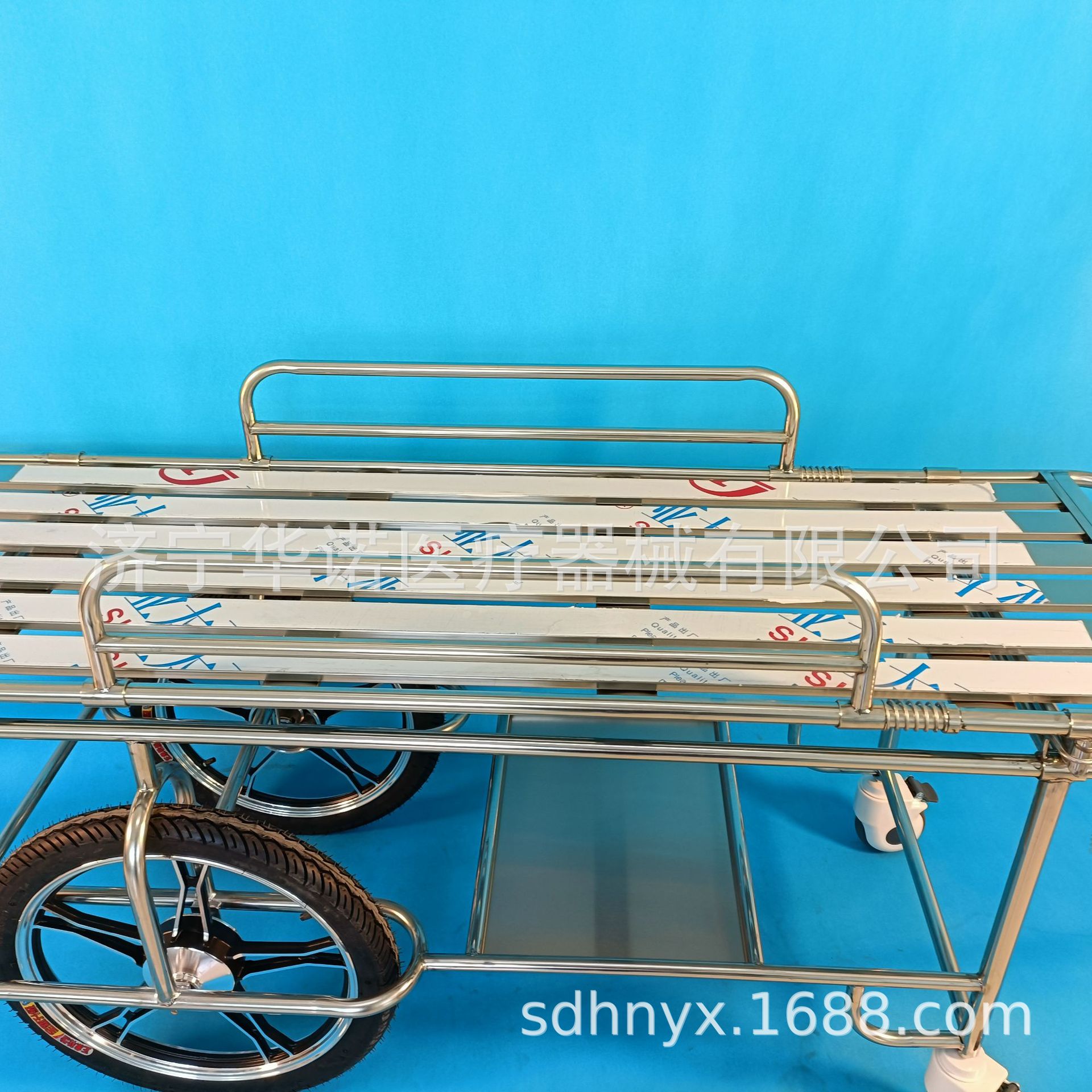 华诺担架车b3卖两轮平板车小推车平车厂家 不锈钢 担架车 急救抢