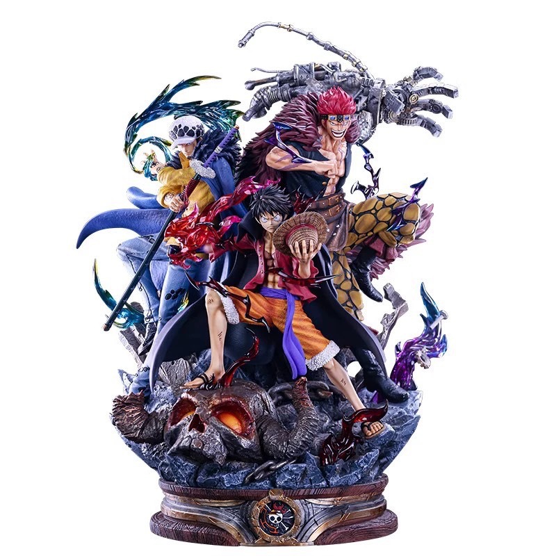 Pirate Lx Three Captain Ghost Island Luffy Kidro Model Statue Doll Wholesale Boxed Hand-Made Model